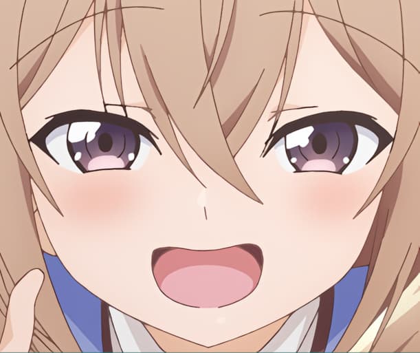 smug anime girl