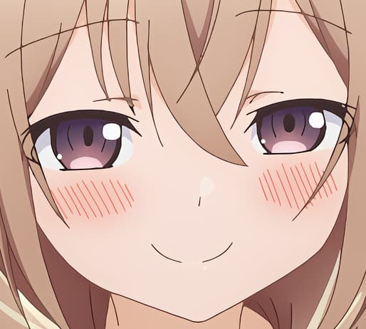 smug anime girl